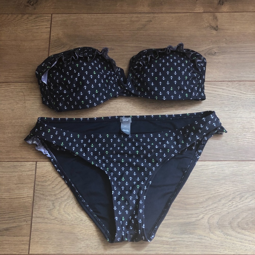 Aerie strapless bikini set